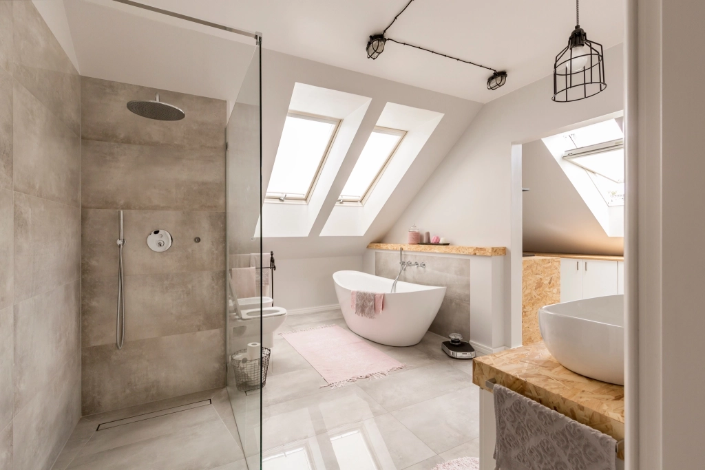 Douche italienne, carrelage & aménagements sur mesure
